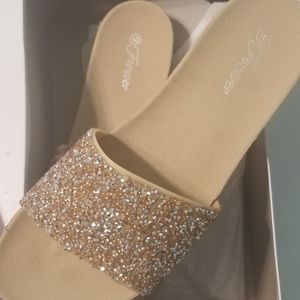 Gold/silver sparkle design slides